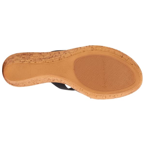 Womens Italian Shoemakers Duches Cork Wedge Sandals