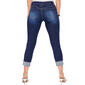 Petite Royalty Wanna Betta Butt Cuffed Distressed Ankle Jeans - image 3