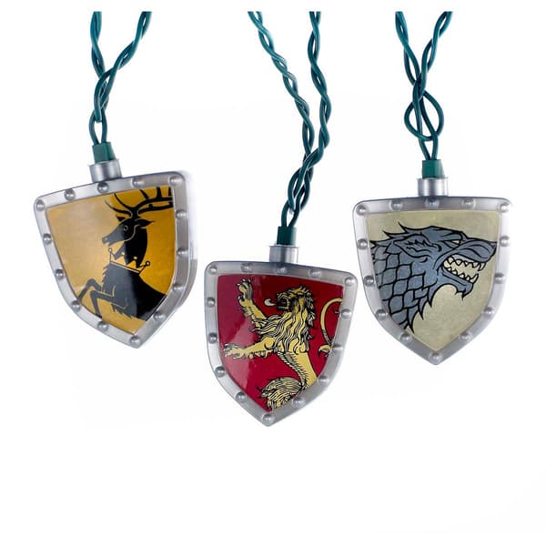 Kurt S. Adler UL 10-Light Game of Thrones Shield Light Set - image 