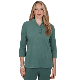 Womens Ruby Rd. Premium Luxe Rib 3/4 Sleeve V-Neck Sweater