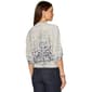 Womens Democracy 3/4 Sleeve Dolman Ombre Abstract Sweater - image 2