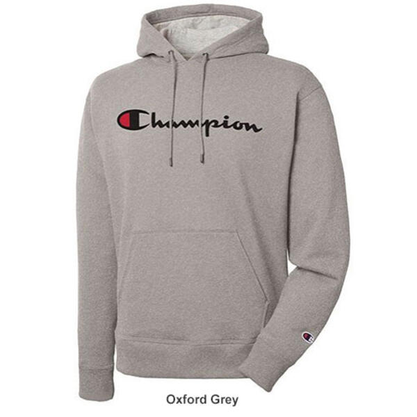 Mens Champion Graphic Powerblend® Pullover Hoodie Sweatshirt