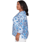 Plus Size Alfred Dunner Mykonos 3/4 Sleeve Medallion Blouse - image 4
