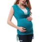 Womens Glow & Grow&#174; Drape Neck Solid Maternity Nursing Top - image 4