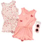 Girls (4-6x) BTween® 2pk. Floral & Butterfly Rompers - image 2