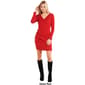Juniors Jolie & Joy Ruched Rib Knit Surplice A-Line Dress - image 5