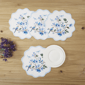 Avanti Bluebird Woven Braided Round Placemats - Set of 4 - image 3