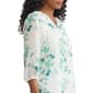 Womens Jones New York 3/4 Sleeve Floral Clip Dot Blouse - image 4