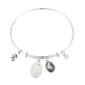 Shine I Love You Abalone and Cubic Zirconia Bezel Bracelet - image 1