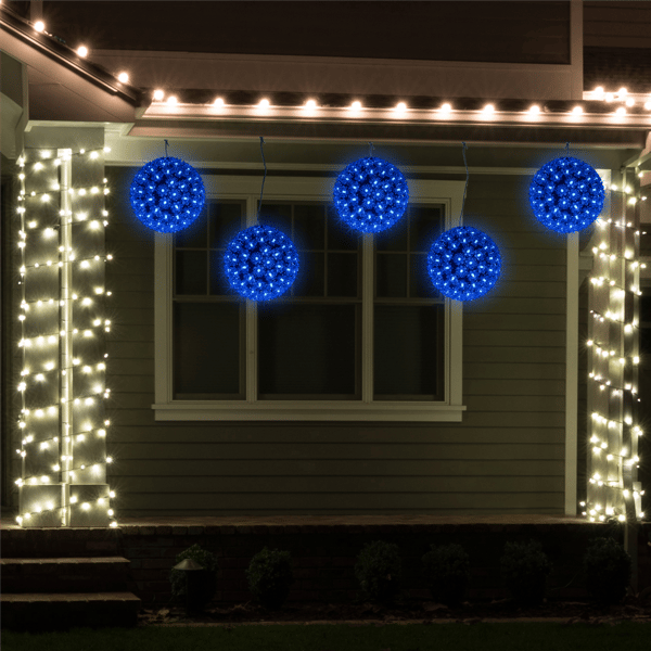 Northlight Blue LED Starlight Sphere Outdoor Christmas Décor