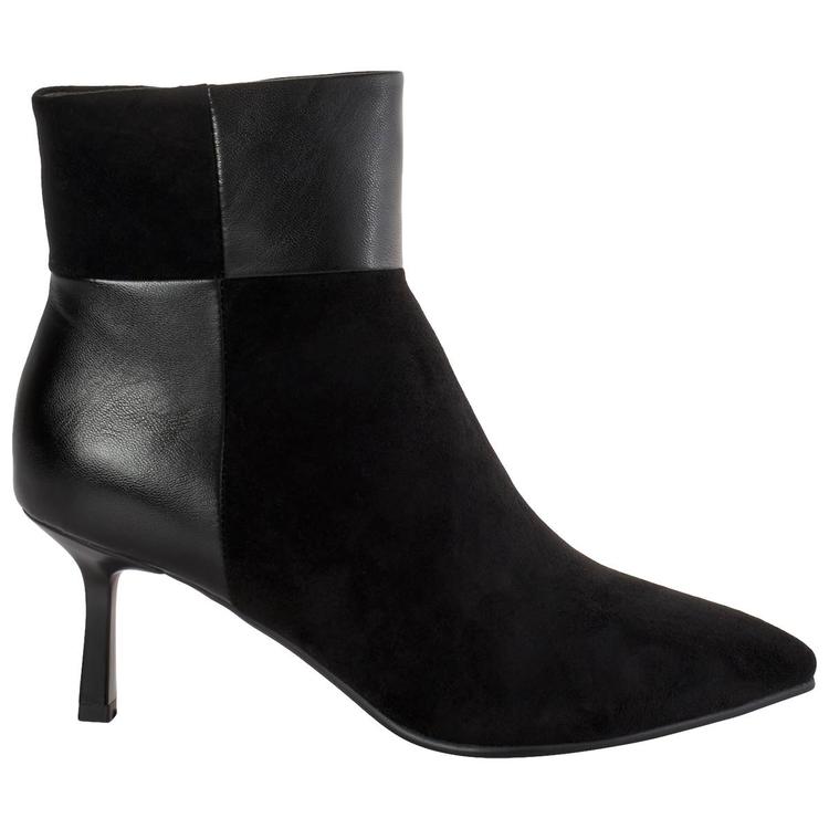 Womens Patrizia Xairy Color Block Ankle Boots - Black