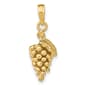 Unisex Gold Classics(tm) 14kt Gold 3D Grapes Charm - image 1