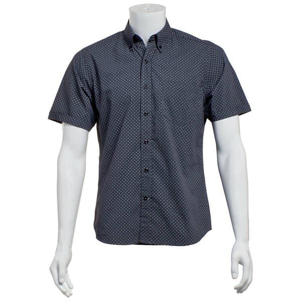 Mens North Hudson Tuckless Circles Button Down Shirt - India Ink - image 
