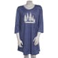 Plus Size Jaclyn 3/4 Sleeve Winter Wonderland Nightshirt - image 1