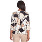 Womens Alfred Dunner Neutral Territory Abstract Patchwork Tee - image 2
