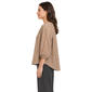 Petite Zac & Rachel 3/4 Sleeve Ruffle Neck Melange Sweater - image 3