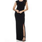 Womens Connected Apparel Cap Sleeve Side Ruched Maxi Dress - image 3