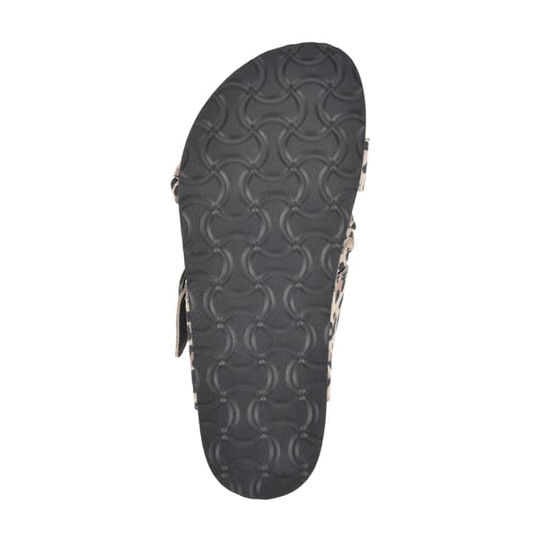 Womens White Mountain Heartfelt Leopard Footbeds&#8482; Sandals