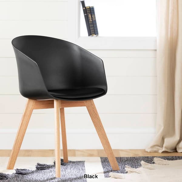South Shore Flam Chair with Wooden Legs