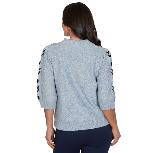 Petite Skye’s the Limit Urban Heirloom Cable Knit Sweater