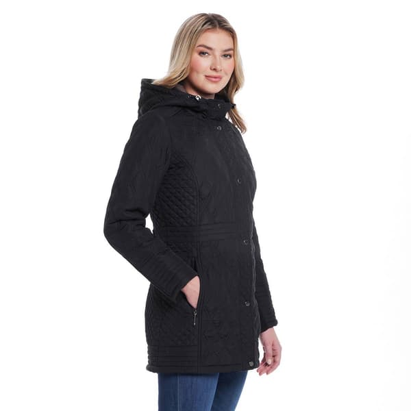 Petite Weatherproof® Quilted Walker with Velboa Lining