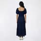 Juniors Trixxi Puff Sleeve Tie Front Tier Midi Dress - image 3