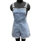 Womens Maternity Times Two Denim Overalls Shorts - image 2