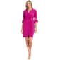 Womens R&M Richards Illusion Sleeve Solid Wrap Dress - image 1