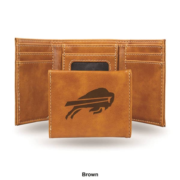 Mens NFL Buffalo Bills Faux Leather Trifold Wallet