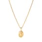 10kt. Yellow Gold Mary Oval Pendant Necklace - image 1