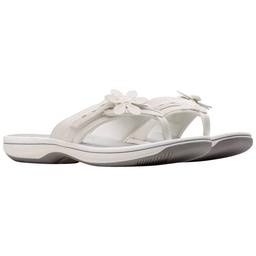 Womens Clarks(R) Cloudsteppers(tm) Breeze Opal Flip Flops