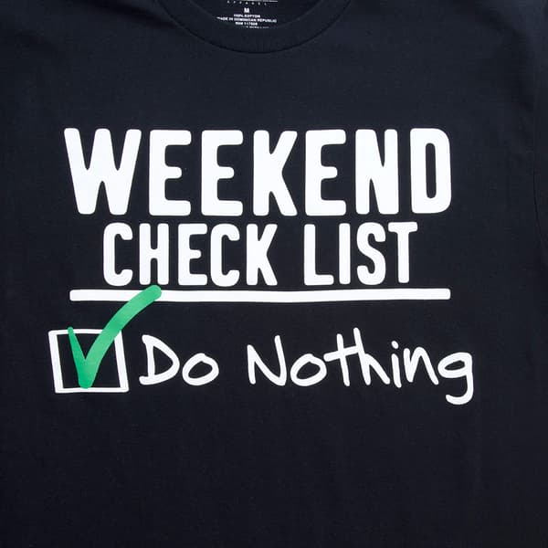 Young Mens Hybrid Promotions Weekend Checklist Graphic Tee