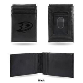 Mens NHL Anaheim Ducks Faux Leather Front Pocket Wallet