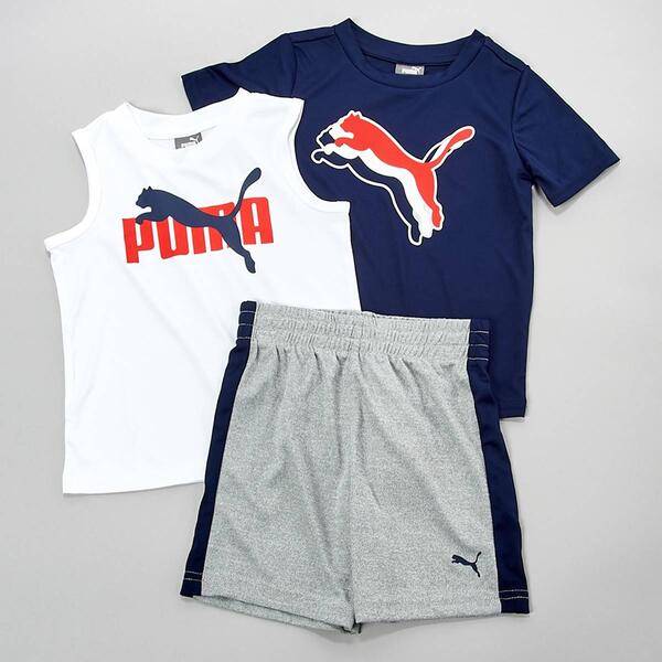 Toddler Boy Puma&#40;R&#41; 3pc. Tank & Tee Shorts Set - image 