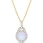 Sophia B 3 1/4ctw. Ethiopian Opal & White Topaz Pendant - image 1