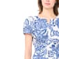Womens Cece Short Sleeve Floral Cotton Poplin Maxi Dress - image 5