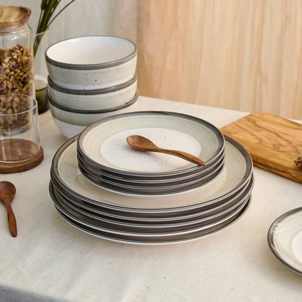 Earth & Clay Harlow 12-Piece Earthenware Dinnerware Set