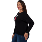 Plus Size Ruby Rd. Mysterious Romance Dalmatian Intarsia Sweater - image 4