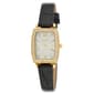 Womens BCBG Tonneau Status Case Black Strap Watch - BCBG018BK - image 1