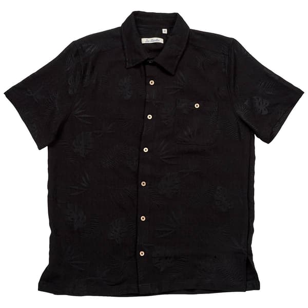 Mens Joe Marlin Solid Jacquard Button Down Shirt