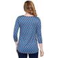 Petite Ruby Rd. Must Haves II Geometric Twisted Front Blouse - image 2