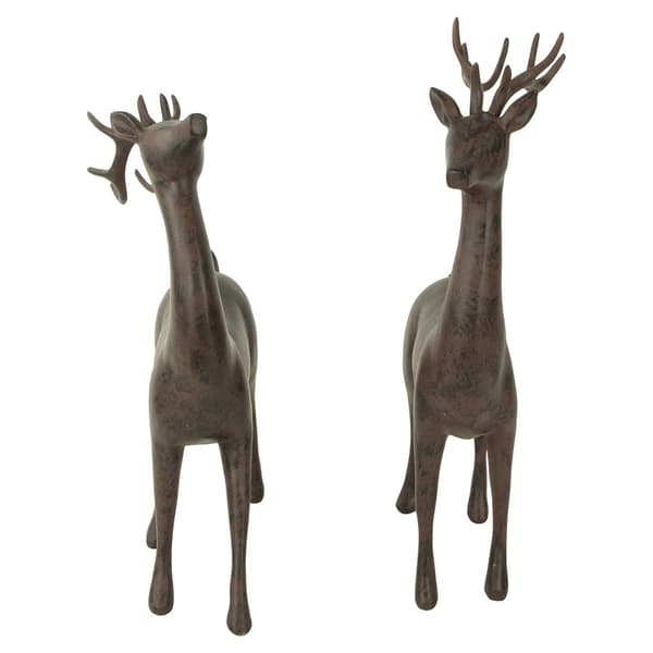 Northlight Seasonal 14in. Deer Christmas Figurines - Set of 2