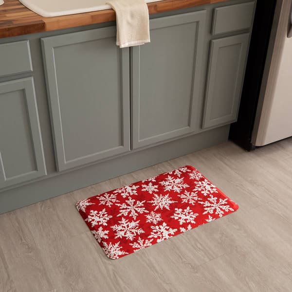Mohawk Home Holiday Flakes Kitchen Mat