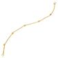 Gold Classics&#8482; Rolo Link Chain Beaded Bracelet - image 2