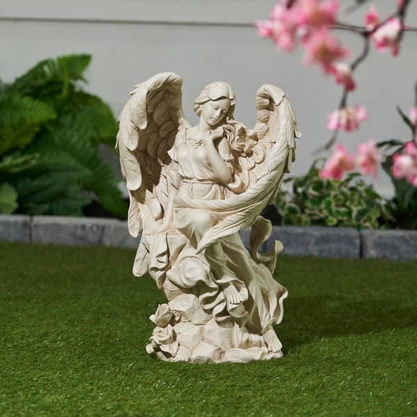 Hi-Line Gift Sitting Angel Garden Statue