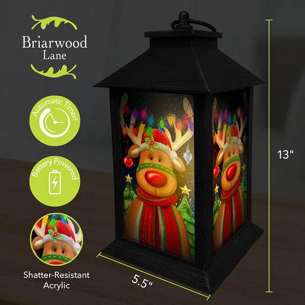 Briarwood Lane Festive Reindeer Lantern