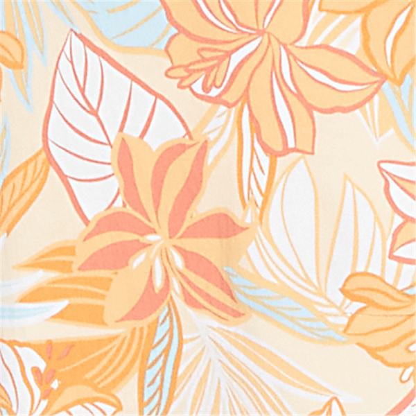 Plus Size Hearts of Palm Fun in the Sun Tropical Pull On Skort