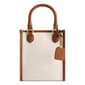 Tommy Bahama Solid Canvas North South Tote with Leather Trim - image 1