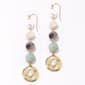 Ashley Cooper(tm) Shiny Gold-Tone Linear Multi Bead Earrings - image 1