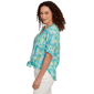 Womens Ruby Rd. Paradise Cove Ikat Button Tie Front Blouse - image 4